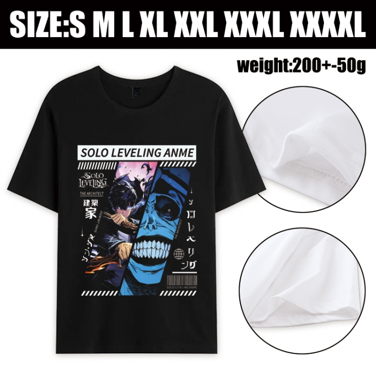 Solo Leveling:Arise Anime printed pure cotton short sleeved T-shirt from S to 4XL