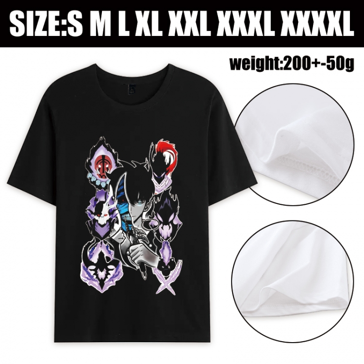 Solo Leveling:Arise Anime printed pure cotton short sleeved T-shirt from S to 4XL