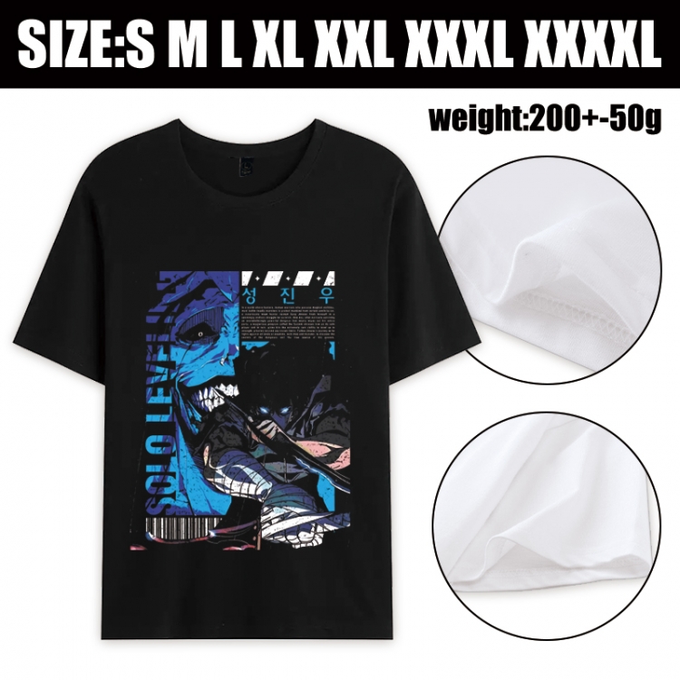 Solo Leveling:Arise Anime printed pure cotton short sleeved T-shirt from S to 4XL