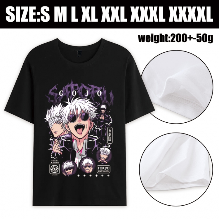 Jujutsu Kaisen Anime printed pure cotton short sleeved T-shirt from S to 4XL