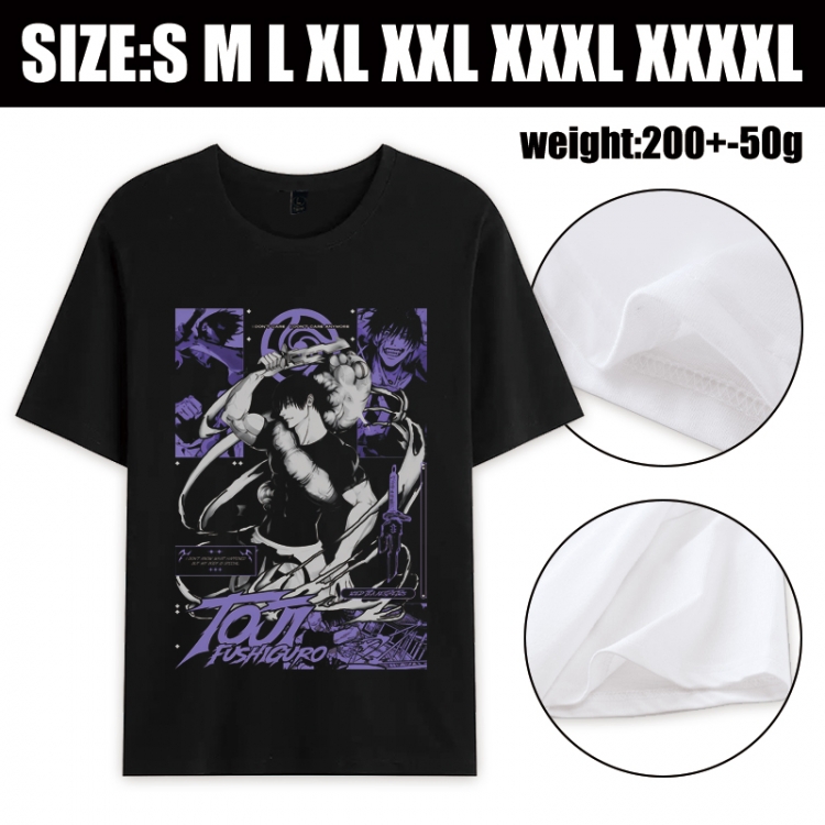 Jujutsu Kaisen Anime printed pure cotton short sleeved T-shirt from S to 4XL