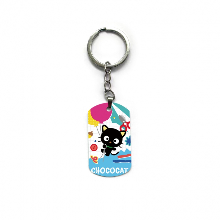 Sanrio Chocolate Cat Anime double-sided full-color printed keychain price for 5 pcs