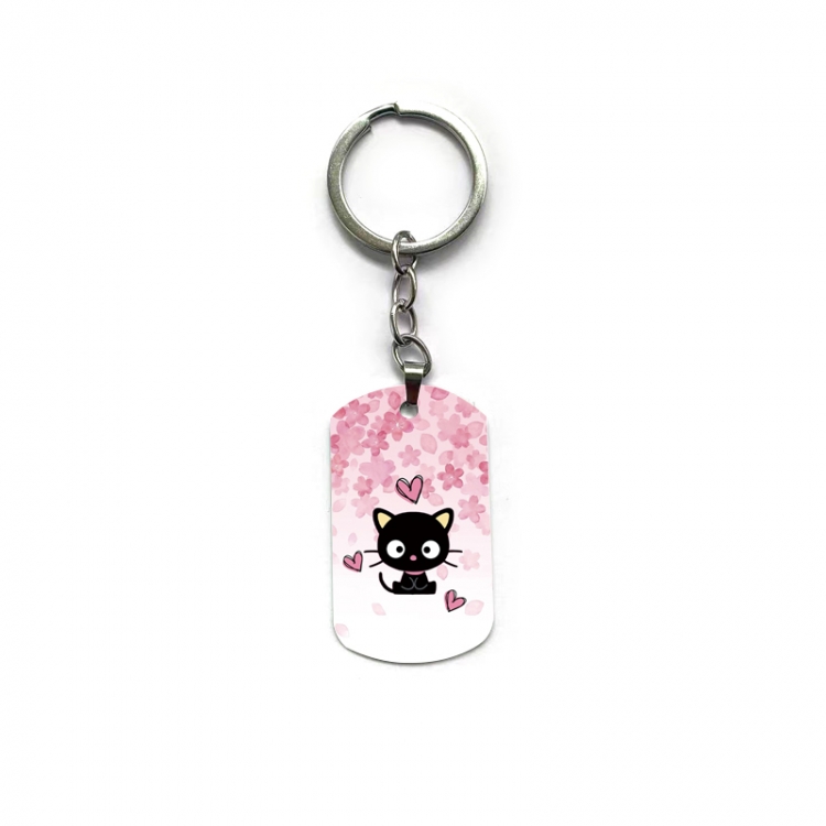 Sanrio Chocolate Cat Anime double-sided full-color printed keychain price for 5 pcs
