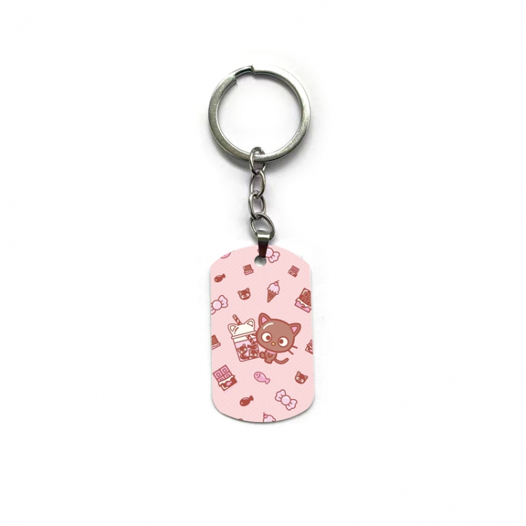 Sanrio Chocolate Cat Anime double-sided full-color printed keychain price for 5 pcs