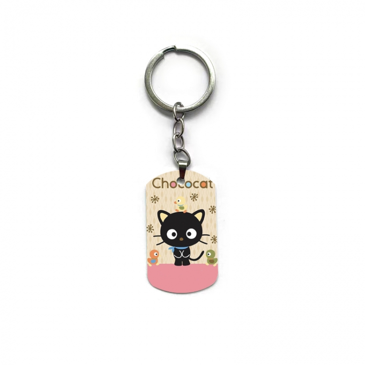 Sanrio Chocolate Cat Anime double-sided full-color printed keychain price for 5 pcs