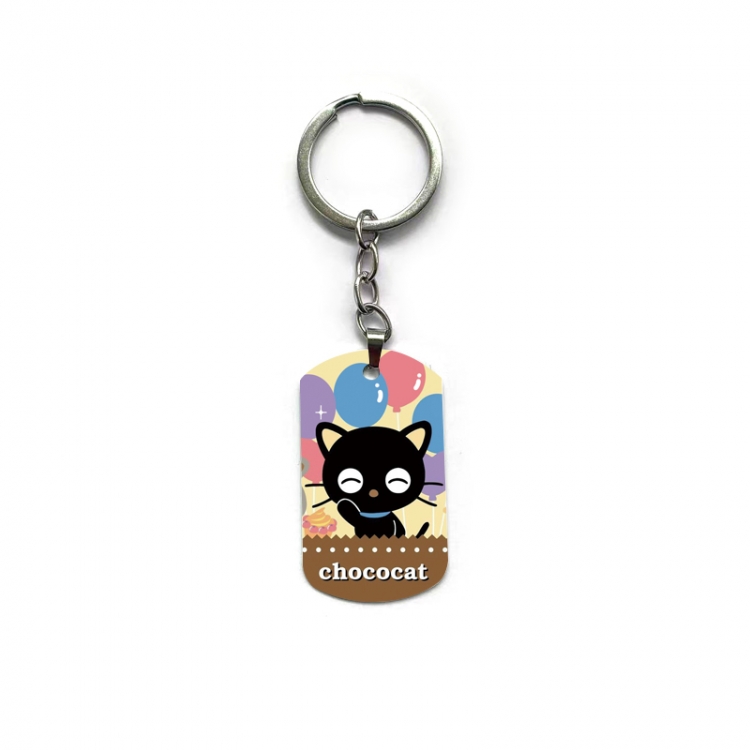 Sanrio Chocolate Cat Anime double-sided full-color printed keychain price for 5 pcs
