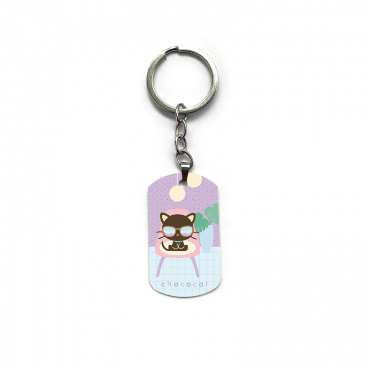 Sanrio Chocolate Cat Anime double-sided full-color printed keychain price for 5 pcs