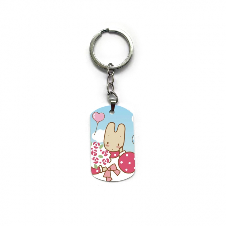 Sanrio Jasmine Rabbit Anime double-sided full-color printed keychain price for 5 pcs