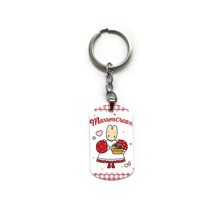 Sanrio Jasmine Rabbit Anime double-sided full-color printed keychain price for 5 pcs