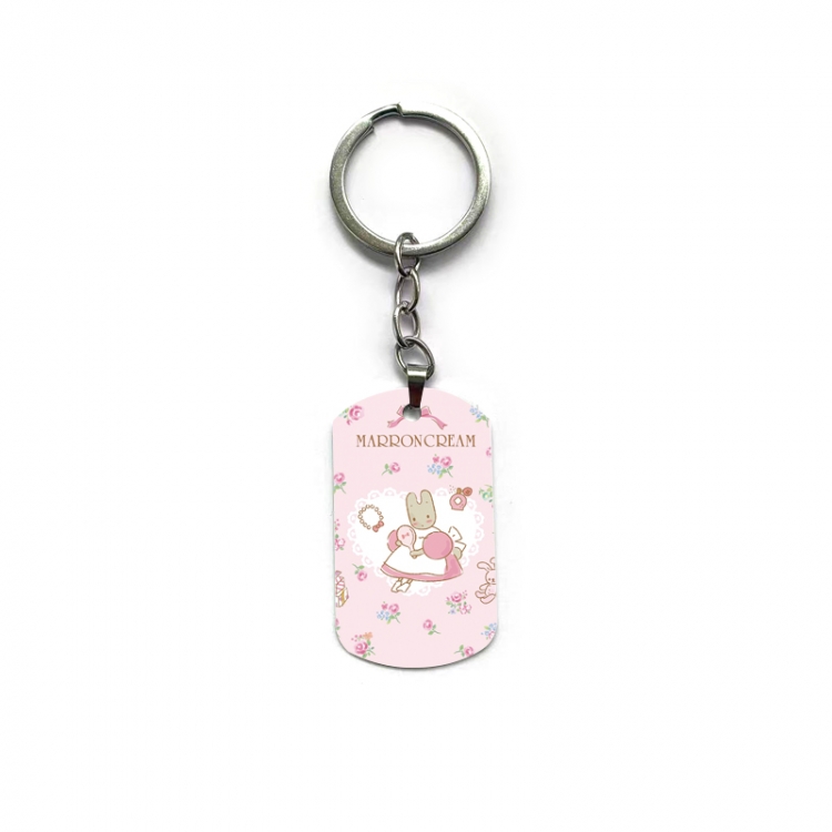 Sanrio Jasmine Rabbit Anime double-sided full-color printed keychain price for 5 pcs