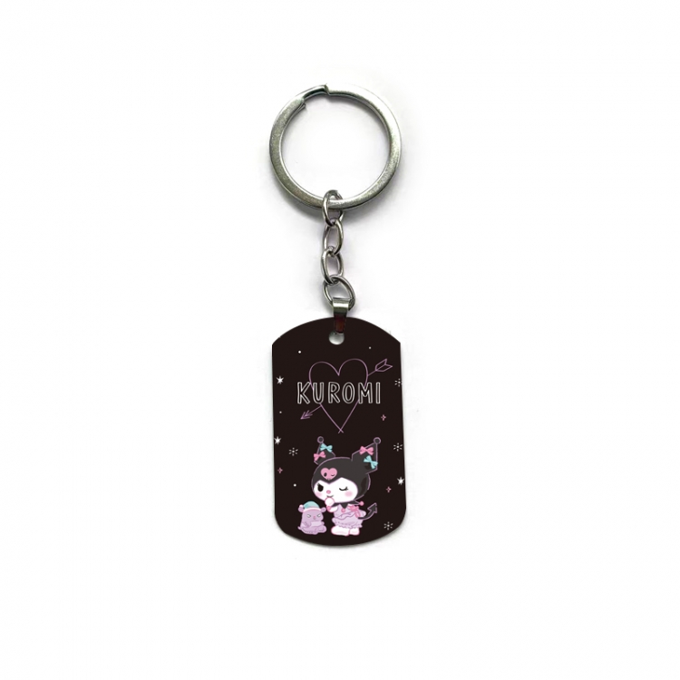 Kuromi Anime double-sided full-color printed keychain price for 5 pcs