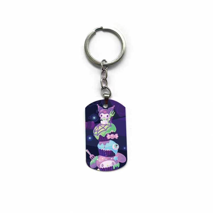 Kuromi Anime double-sided full-color printed keychain price for 5 pcs