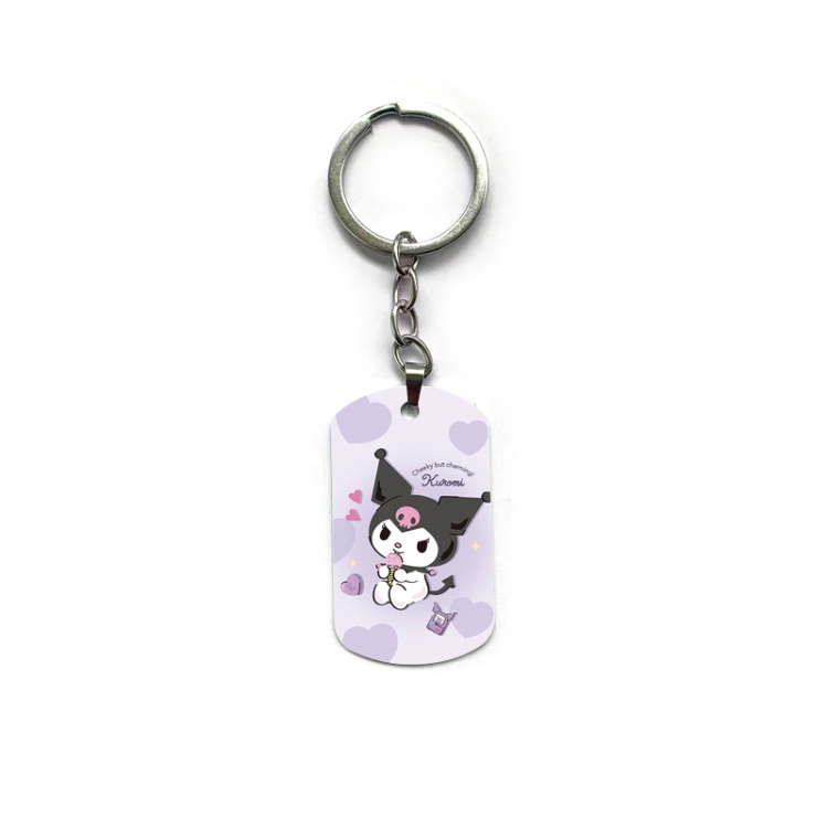 Kuromi Anime double-sided full-color printed keychain price for 5 pcs
