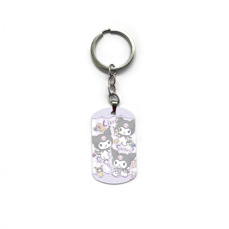 Kuromi Anime double-sided full-color printed keychain price for 5 pcs