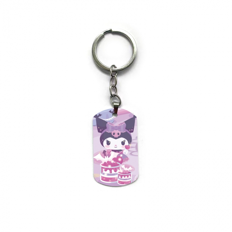 Kuromi Anime double-sided full-color printed keychain price for 5 pcs