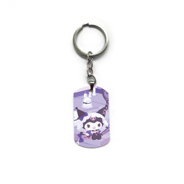 Kuromi Anime double-sided full-color printed keychain price for 5 pcs