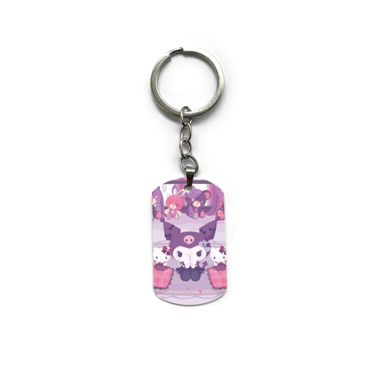 Kuromi Anime double-sided full-color printed keychain price for 5 pcs