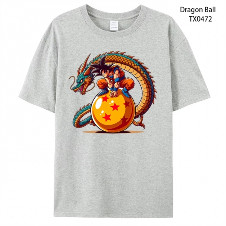 DRAGON BALL Anime peripheral printed pure cotton T-shirt from S to 4XL