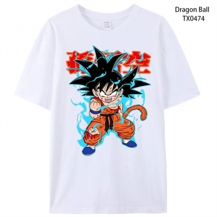DRAGON BALL Anime peripheral printed pure cotton T-shirt from S to 4XL