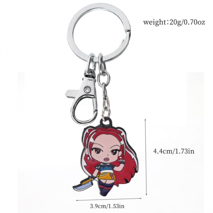 K-Pop:Demon Hunters Metal keychain cartoon bag pendant OPP bagged price for 5 pcs