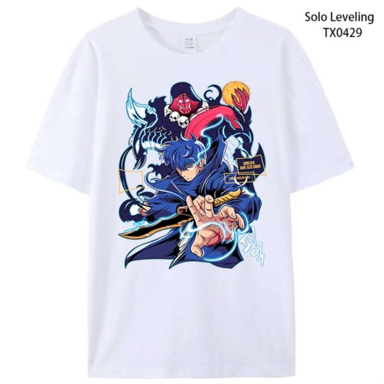 Solo Leveling:Arise Anime peripheral printed pure cotton T-shirt from S to 4XL