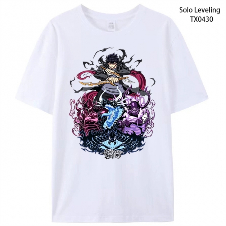 Solo Leveling:Arise Anime peripheral printed pure cotton T-shirt from S to 4XL