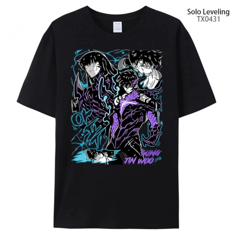 Solo Leveling:Arise Anime peripheral printed pure cotton T-shirt from S to 4XL