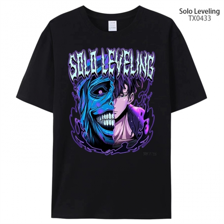 Solo Leveling:Arise Anime peripheral printed pure cotton T-shirt from S to 4XL