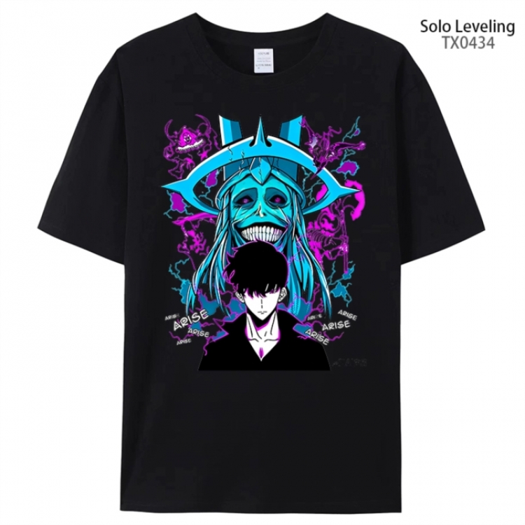 Solo Leveling:Arise Anime peripheral printed pure cotton T-shirt from S to 4XL