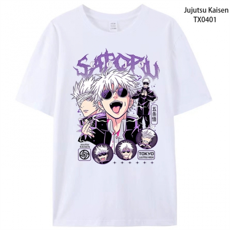 Jujutsu Kaisen Anime peripheral printed pure cotton T-shirt from S to 4XL