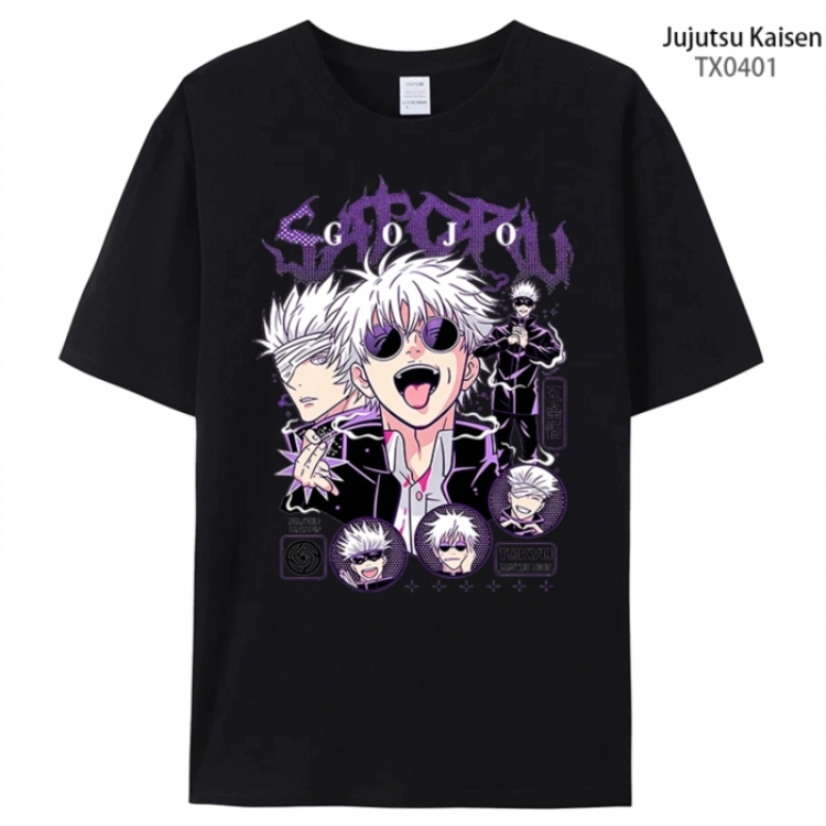 Jujutsu Kaisen Anime peripheral printed pure cotton T-shirt from S to 4XL