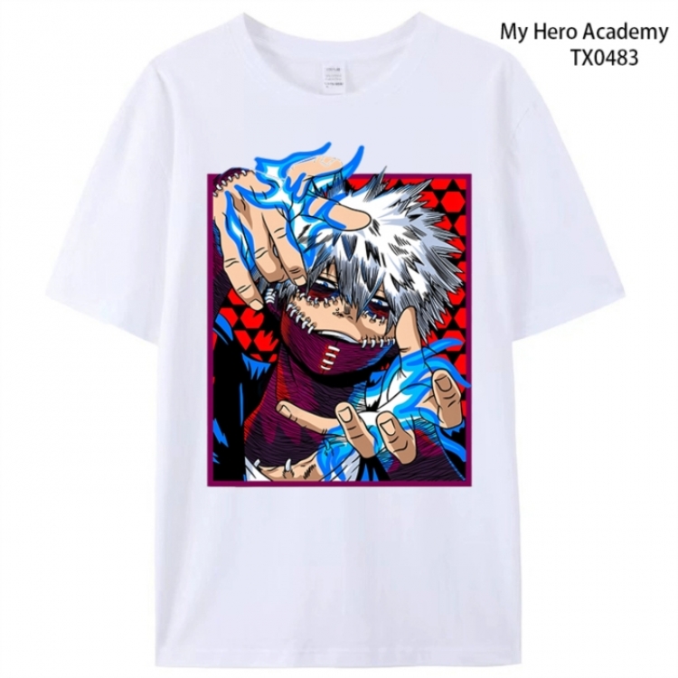 My Hero Academia Anime peripheral printed pure cotton T-shirt from S to 4XL