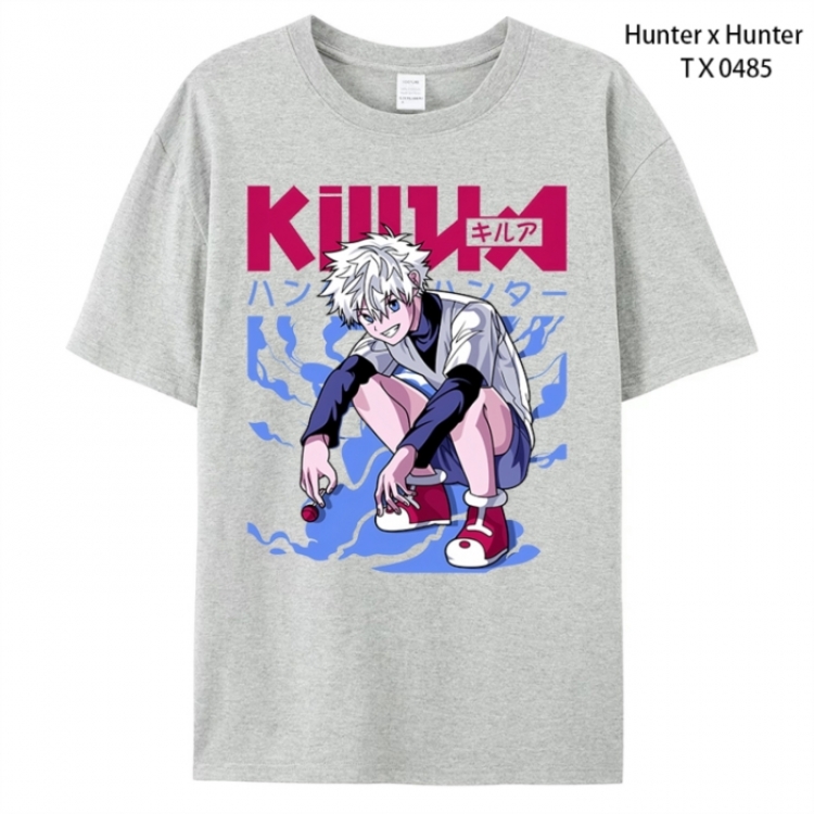 HunterXHunter Anime peripheral printed pure cotton T-shirt from S to 4XL