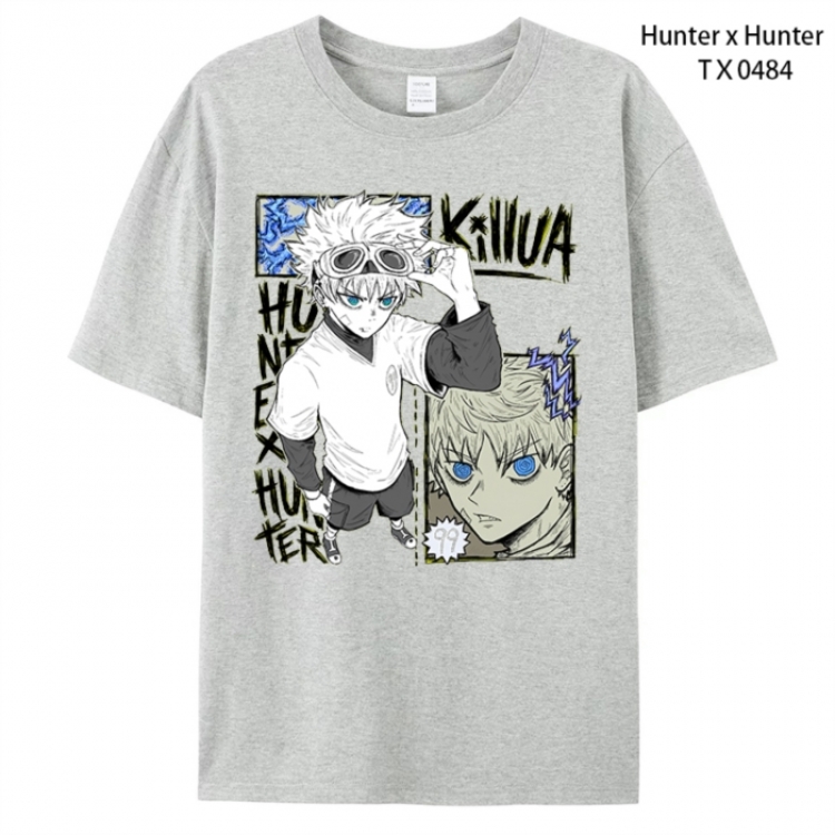 HunterXHunter Anime peripheral printed pure cotton T-shirt from S to 4XL