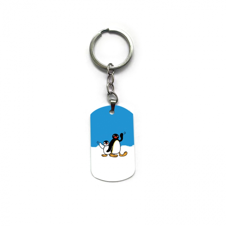 Pingu Anime double-sided full-color printed keychain price for 5 pcs