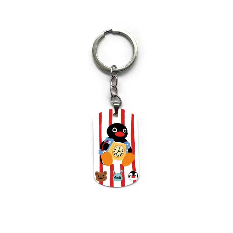 Pingu Anime double-sided full-color printed keychain price for 5 pcs
