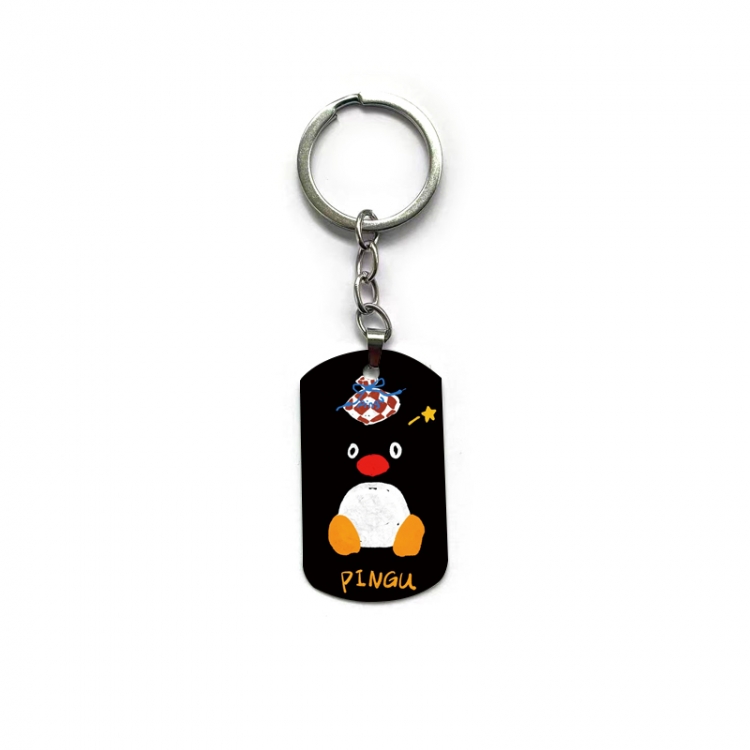 Pingu Anime double-sided full-color printed keychain price for 5 pcs