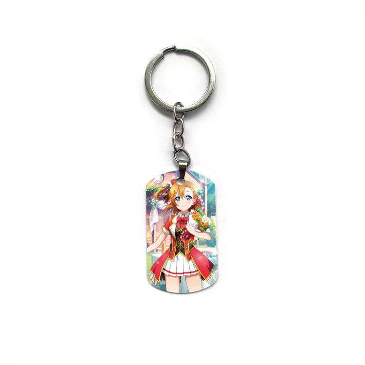 LOVE LIVE Anime double-sided full-color printed keychain price for 5 pcs