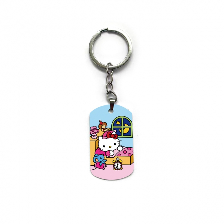 Hello-Kitty Anime double-sided full-color printed keychain price for 5 pcs