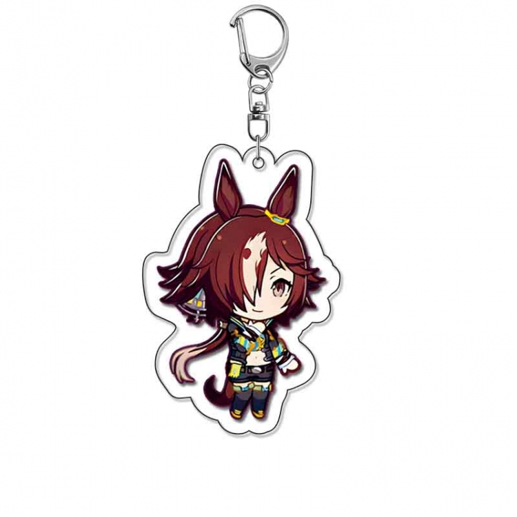 Pretty Derby Anime Acrylic Keychain Charm price for 5 pcs