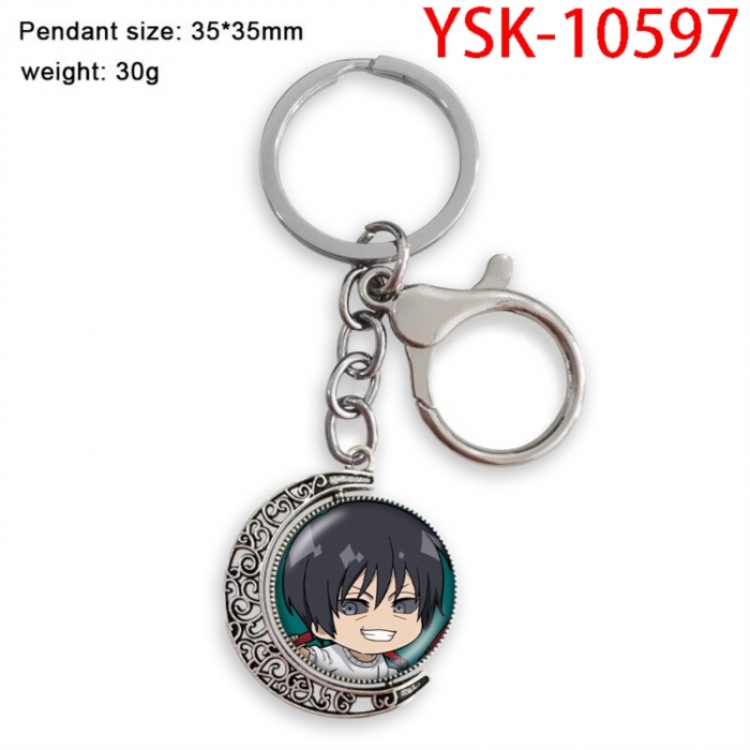 Jujutsu Kaisen Anime double-sided crystal rotating gemstone keychain pendant price for 5 pcs