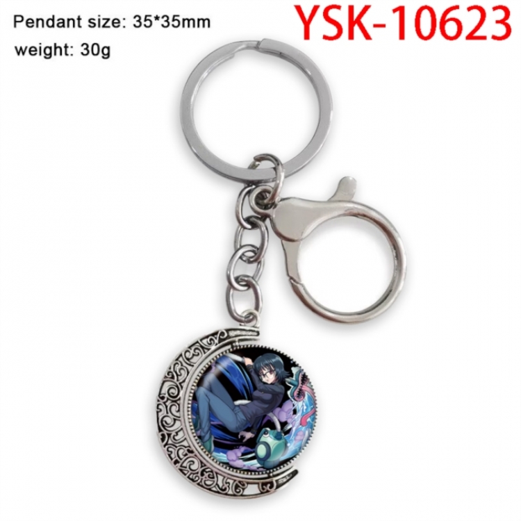 HunterXHunter Anime double-sided crystal rotating gemstone keychain pendant price for 5 pcs