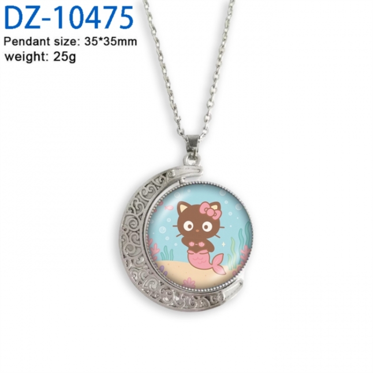 Sanrio Anime Double sided Crystal Rotating Gem Necklace price for 5 pcs