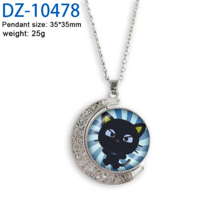 Sanrio Anime Double sided Crystal Rotating Gem Necklace price for 5 pcs