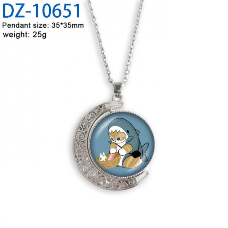 SharkCat Anime Double sided Crystal Rotating Gem Necklace price for 5 pcs