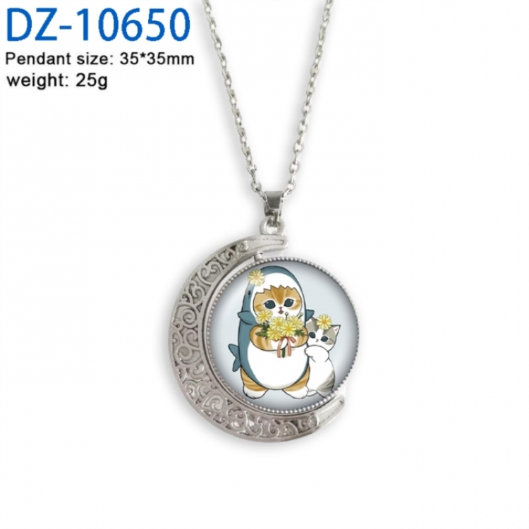 SharkCat Anime Double sided Crystal Rotating Gem Necklace price for 5 pcs