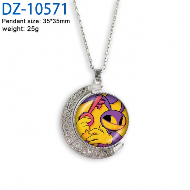The Amazing Digital Circus Anime Double sided Crystal Rotating Gem Necklace price for 5 pcs