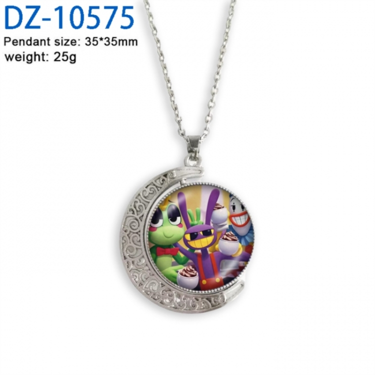 The Amazing Digital Circus Anime Double sided Crystal Rotating Gem Necklace price for 5 pcs