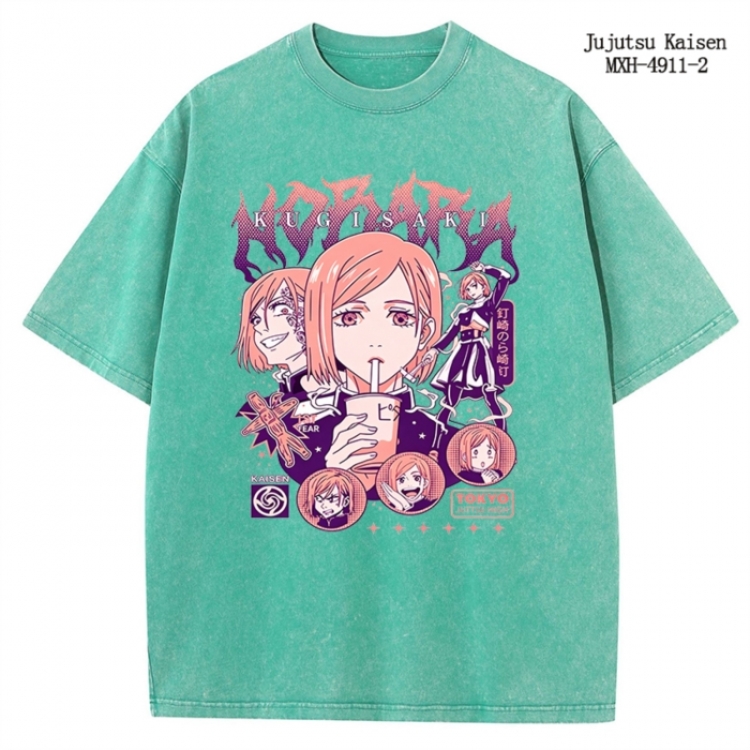 Jujutsu Kaisen Anime peripheral pure cotton washed and worn T-shirt from S to 2XL