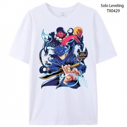 Solo Leveling:Arise Anime peripheral printed pure cotton T-shirt from S to 4XL